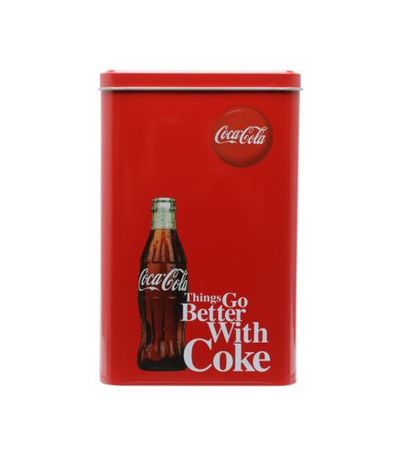 Lata Decorativa Coca-cola Retangular 13cm - freitasvarejo Lata Decorativa Coca-cola Retangular 13cm - freitasvarejo