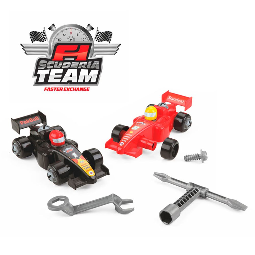 Kit 4 Brinquedo Carrinho De Corrida Formula 1 A Fricção em