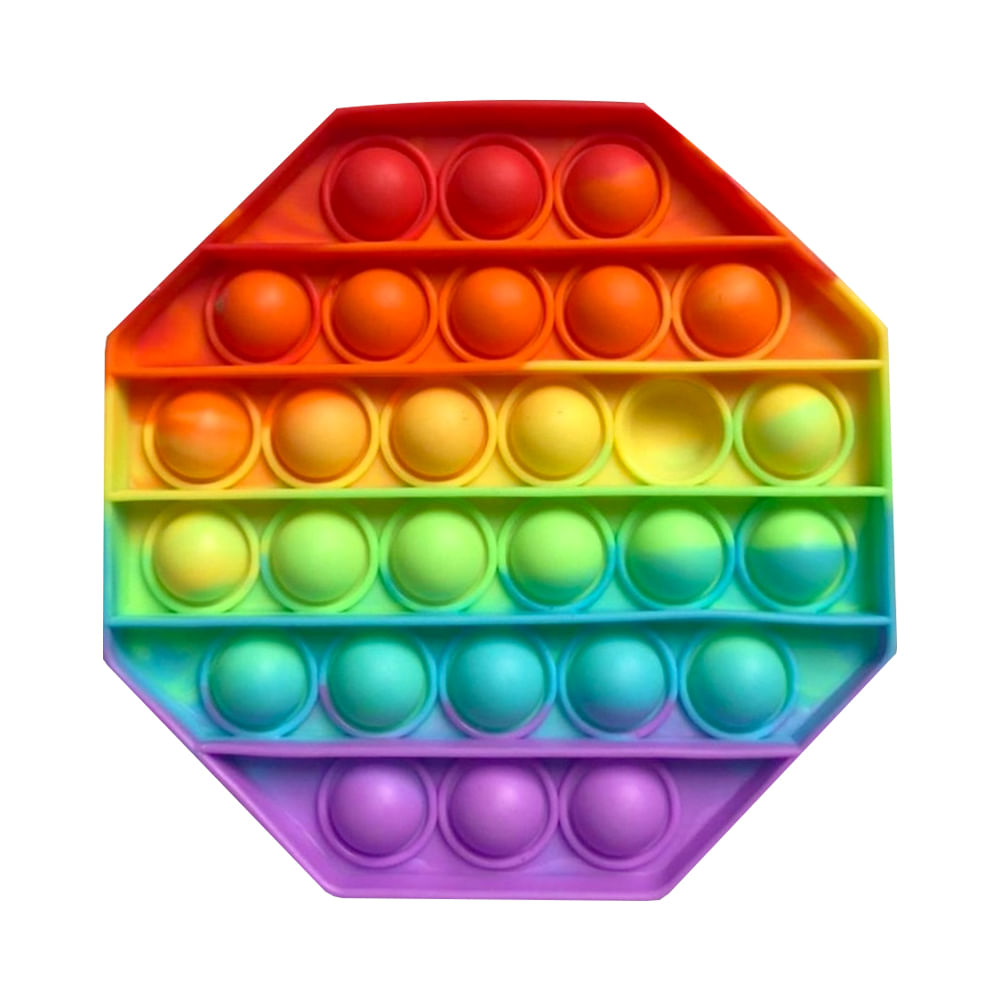 Pop It Anti Stress Octagonal World Brinquedos 12,5cm RF211