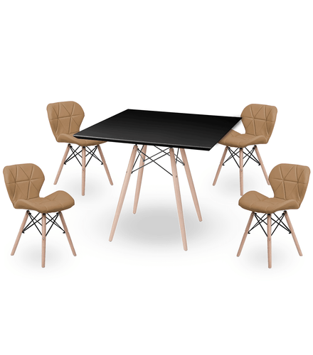 MESA-PRETA---CADEIRAS-EIFEL-TULIPA---NUDE