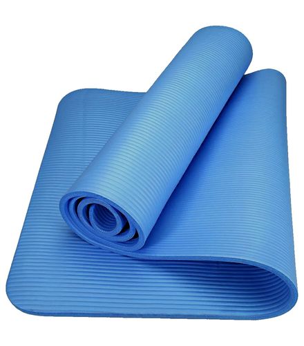 Tapete Colchonete Eva Funcional Azul Para Yoga Fitness Pilates E
