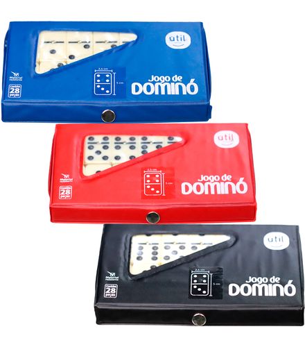 Jogo Dominó Osso 28 Peças Útil Bazar 2x10,5x18cm RF2194 - freitasvarejo