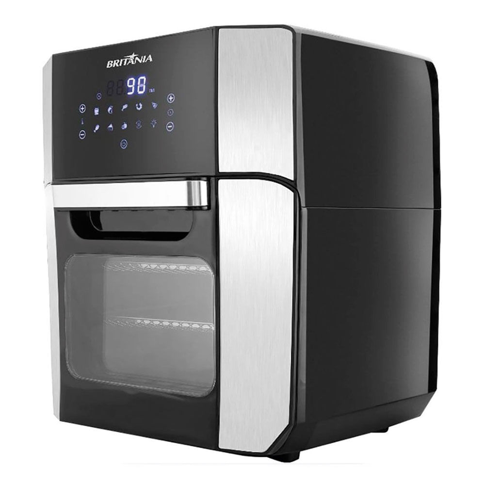 Air Fryer 2 em 1 Oven Preto Britânia 12L BFR2100P 127V freitasvarejo