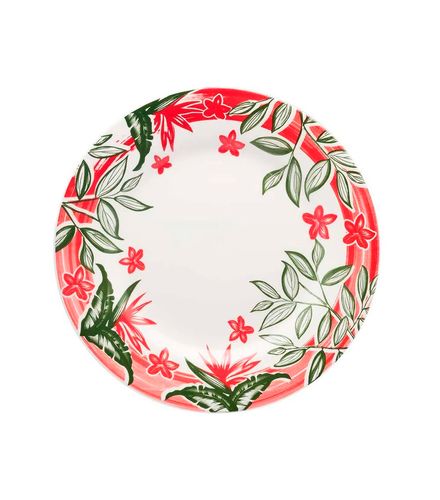 Prato-Raso-26cm-Donna-Jardim-Tropical
