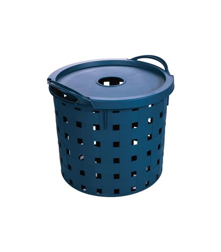 Cesto-Organizador-Plastico-Baixo-Fita-Azul-Plasutil-19L-15017