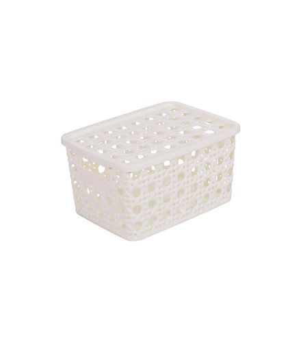 Caixa-Organizadora-Plastico-com-Tampa-Palha-Branco-Plasutil-2.6L-15050