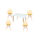Conjunto-Mesa-Ret-Branco-120cm-com-4-Cadeiras-Eiffel-Acrilico-Amarelo-Mozaic