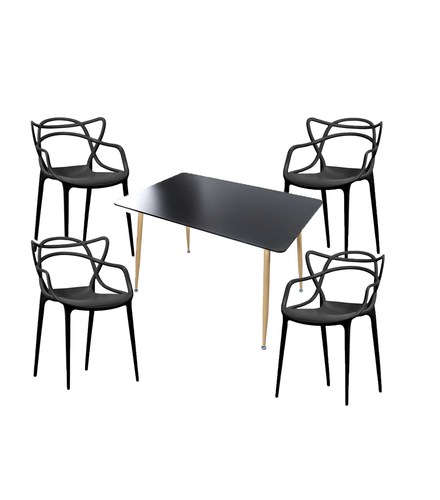 Conjunto-Mesa-Retangular-Eames-Mozaic-Com-4-Cadeiras-Allegra-Preta-New-Plastic