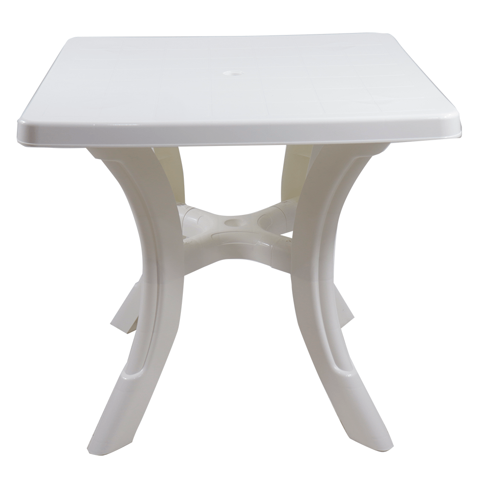Mesa Plástica Ibiza Quadrada Branca 72X79X79CM Mozaic RF4224BR