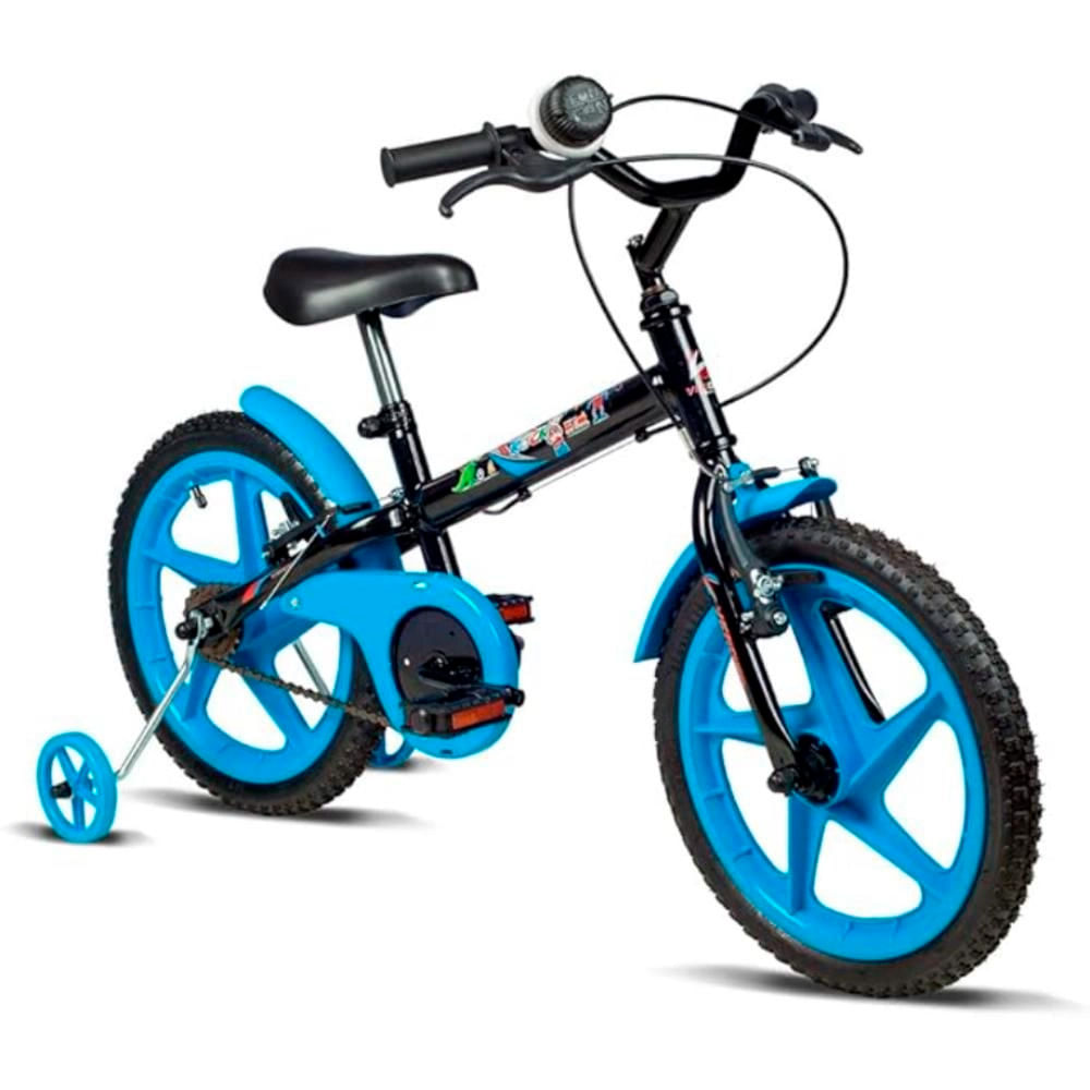 Bicicleta Infantil Aro 16 Rock Azul Verden Fofys freitasvarejo