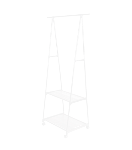 Arara-De-Metal-Branco-Com-2-Prateleiras-160CM-Util-Bazar-RF3013