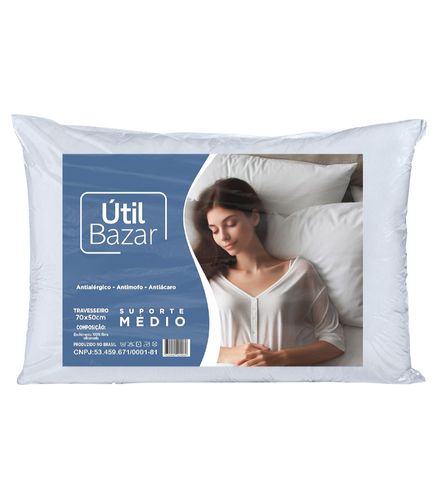 Travesseiro-Suporte-Medio-50x70cm-Util-Bazar Travesseiro-Suporte-Medio-50x70cm-Util-Bazar