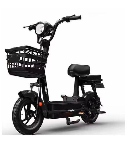 Motocicleta-Eletrica-Preta-48V-Agile-RF5961