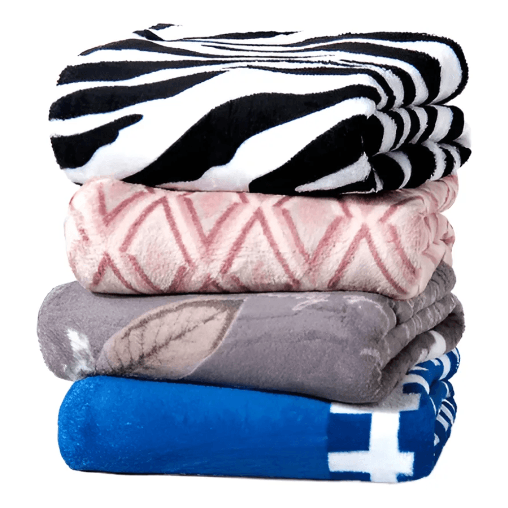 Manta De Casal Sort Estampada Útil Bazar